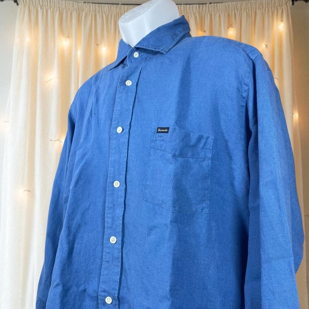 Faconnable Linen Button-down Shirt - Picture 3 of 3